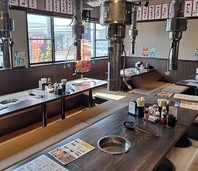 最大44名様まで可能な掘りごたつ式のお座敷完備