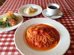 トマトソースのスパゲッティランチ1000円税別