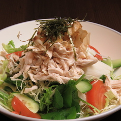 ササミと山芋の梅肉サラダ