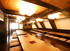 【3階・掘りごたつ式のお部屋です。最大56名様でご利用いただける大宴会場です。