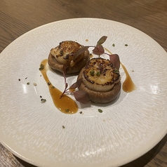 香ばし椎茸と帆立の重ね焼きー山椒の余韻ー