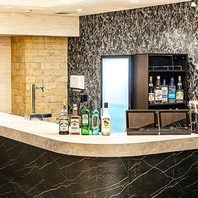 お洒落なバーカウンター