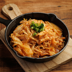 豚キムチの鉄板焼き