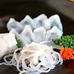 ふぐ刺し三種盛り