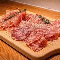 生ハムとサラミ