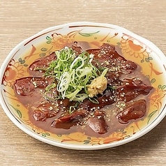 低温調理のぶっかけレバ刺し