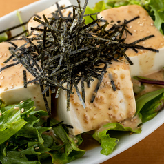 豆腐と海苔のゴマダレサラダ