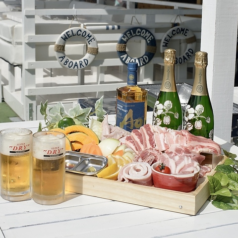 手ぶらで楽しむ本格BBQ☆12時からご予約OK