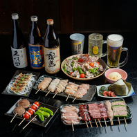自慢の料理が揃う飲み放題付コース！貸切利用も可能◎