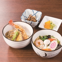 ミニ天丼+ミニ広東麺