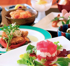 川飛 四季のめぐみ こころ庵のおすすめランチ1
