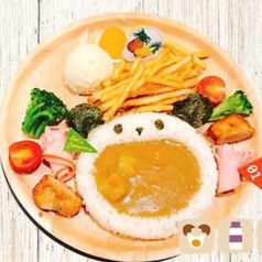 パンダのカレープレート