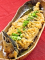 料理メニュー写真 名物！秋刀魚一本姿天ぷら特製わさびタレ