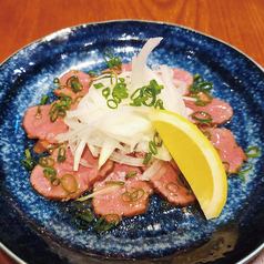 牛タンのカルパッチョ　レモン風味