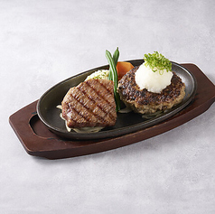 和牛霜降りロースステーキ&名物！将泰庵ハンバーグ