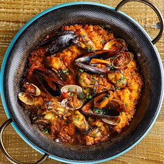 【パエリア】牡蠣×ムール貝×アサリ