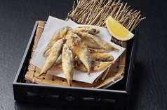 国産豆あじのからあげ/海鮮山芋焼き/海鮮チヂミ/海老炙り串(1本)/小海老のからあげ/マグロ炙り串(1本)