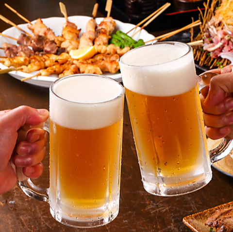 ★生ビールあり★飲み放題付き！ とり一コース 3000円
