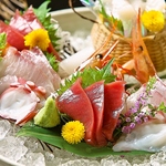 本日のおまかせ 刺身盛合わせ 特選三人前盛。選び抜かれた鮮度抜群のネタを8～9品盛り付けてお届け！