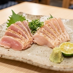 地鷄二種炙り刺身