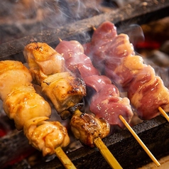 丁寧に焼き上げたみつせ鶏の焼鳥