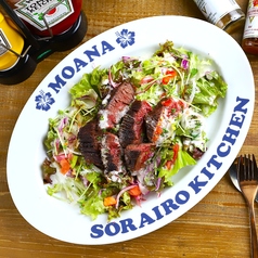 厚切りビーフステーキ　オーバーライス