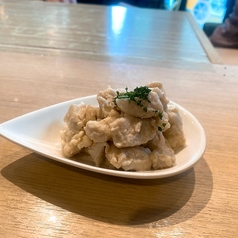 鶏ナンコツのペペロンチーノ