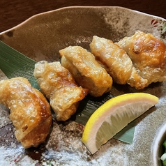 鶏皮餃子