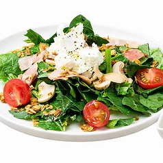 ほうれん草とマッシュルームのサラダ