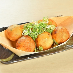 揚げたこ焼き 葱ポン酢