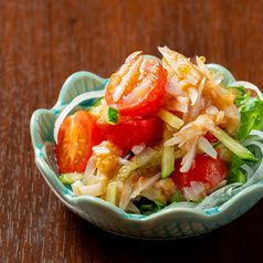 トマトと胡瓜の梅水晶和え