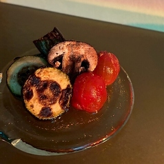 4種の焼き野菜のマリネ