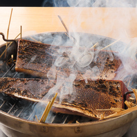 寒ブリの藁焼き