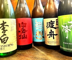 厳選日本酒ご用意してます
