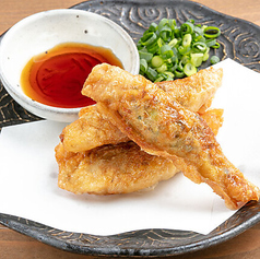 鶏かわ餃子(4個)