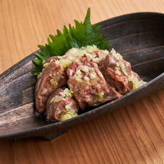 こだわりの葱タレの冷製鶏レバー