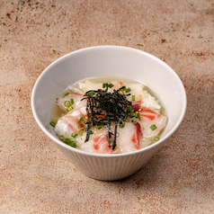 鯛の昆布茶漬け
