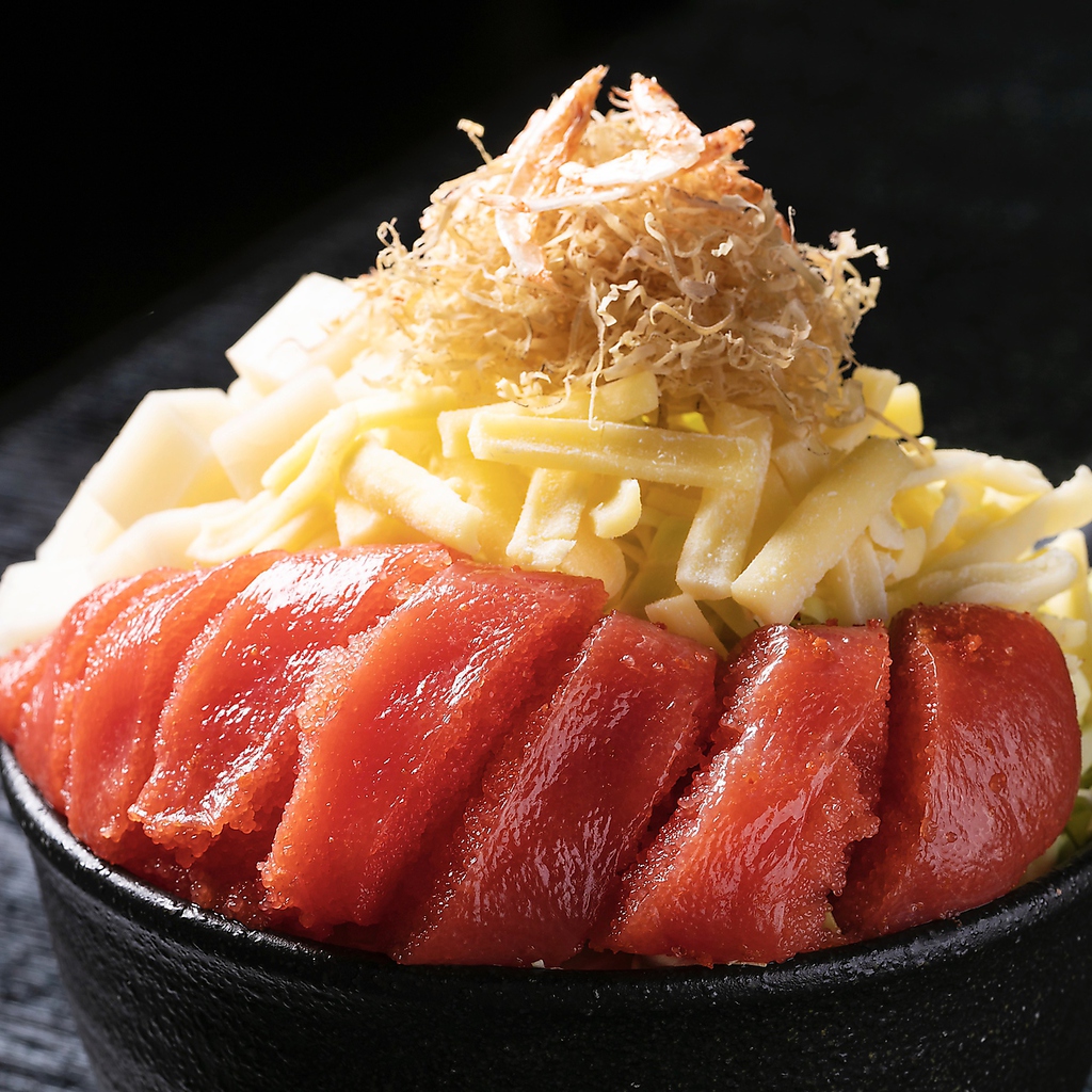 自慢のもち明太チーズもんじゃ♪