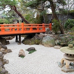 様々な樹木や季節の草花が息づく日本庭園。フロア・個室どちらの席でもご覧いただけます