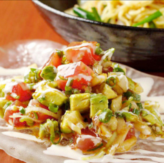 マグロとアボガドの韓国風