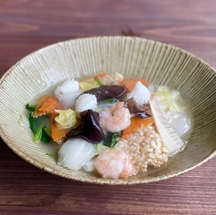 具だくさんの海鮮おかげ塩味