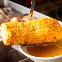 おでん汁をふんだんに使用した汁だくだし巻きたまご