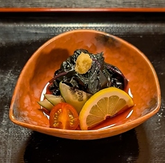 金時草の酢の物