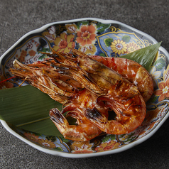 赤海老の塩焼き　3尾/ホッケの半身焼き