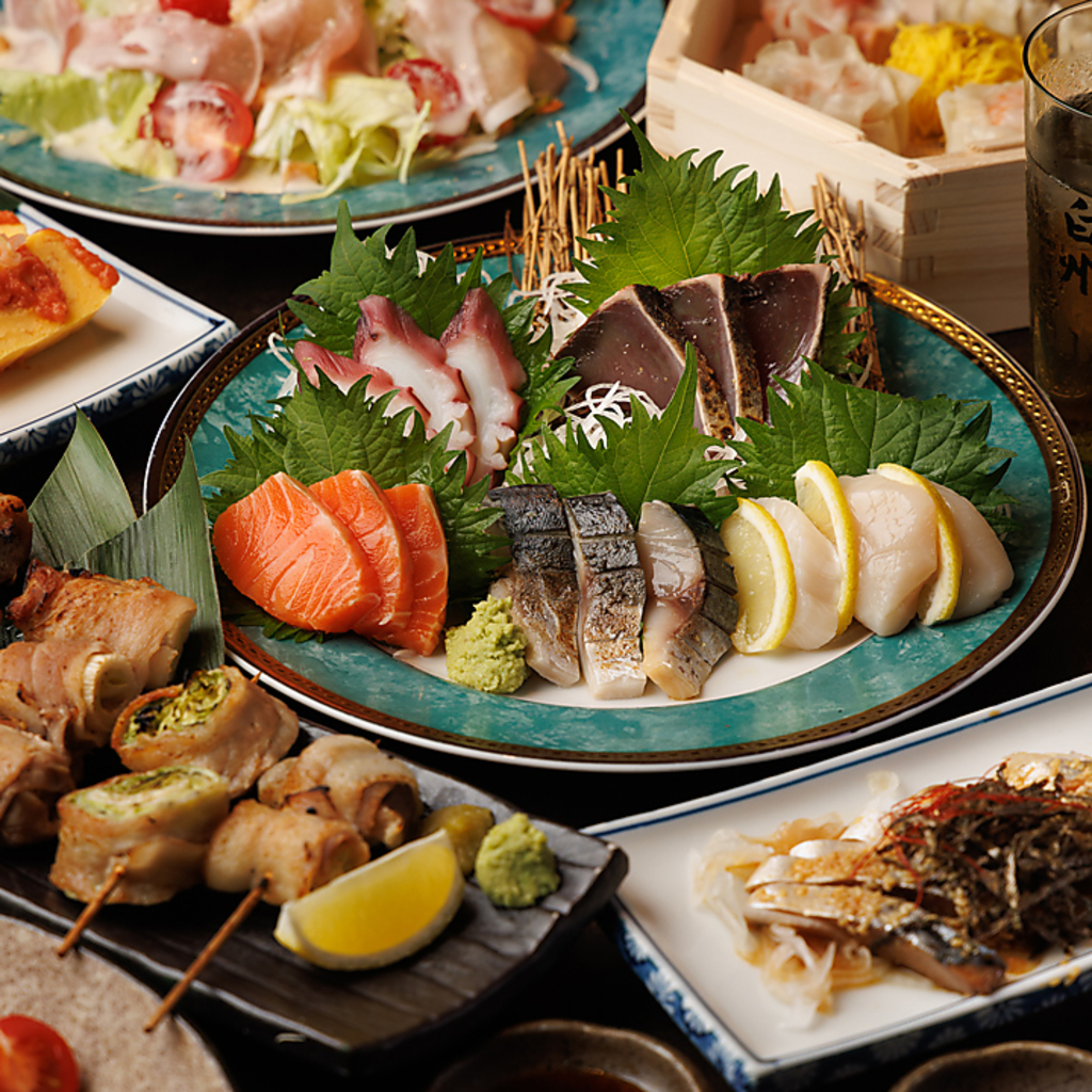 赤坂見附駅 赤坂見附 個室 居酒屋 海鮮 鮮魚 3時間飲み放題 接待 宴会 合コン 喫煙可