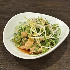 ネギたっぷり!ピリ辛鶏皮ポン酢