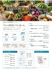 【地元野菜を堪能】野菜前菜ビュッフ