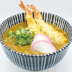 海老天カレーうどん(温)