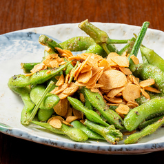 枝豆のガーリックバター炒め