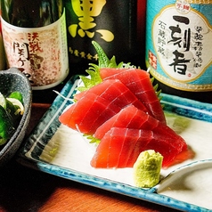 鮪赤身の刺身